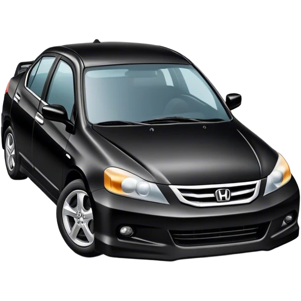 Car honda black emoji