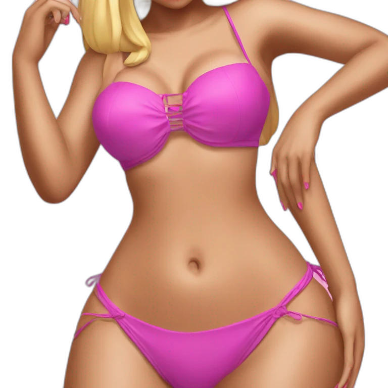 Nicki Minaj bikini emoji
