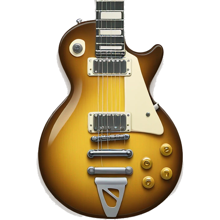 Les paul guitar emoji