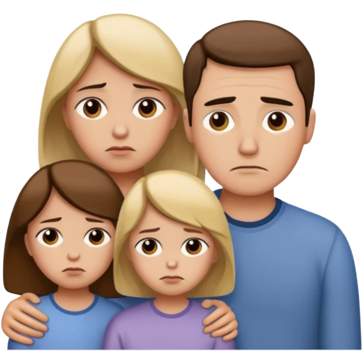 sad family  emoji
