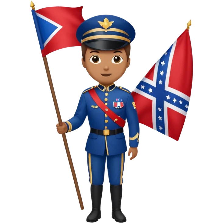 color guard from Parade Marchers emoji