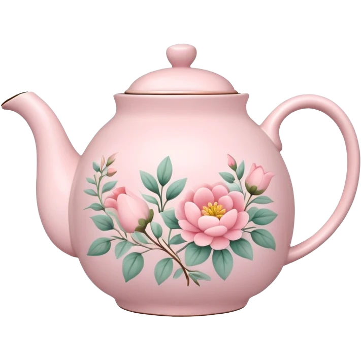 cute pastel pink teapot emoji
