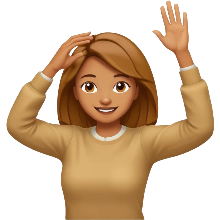  persona haciendo dab mujer emoji