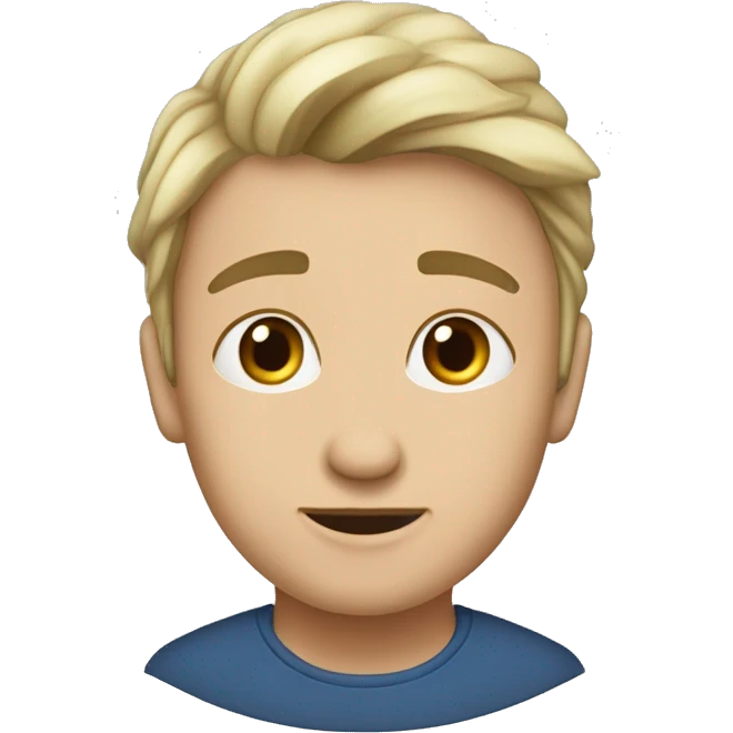 Белая девушка с русыми волосами и темно голубыми глазами в очках emoji
