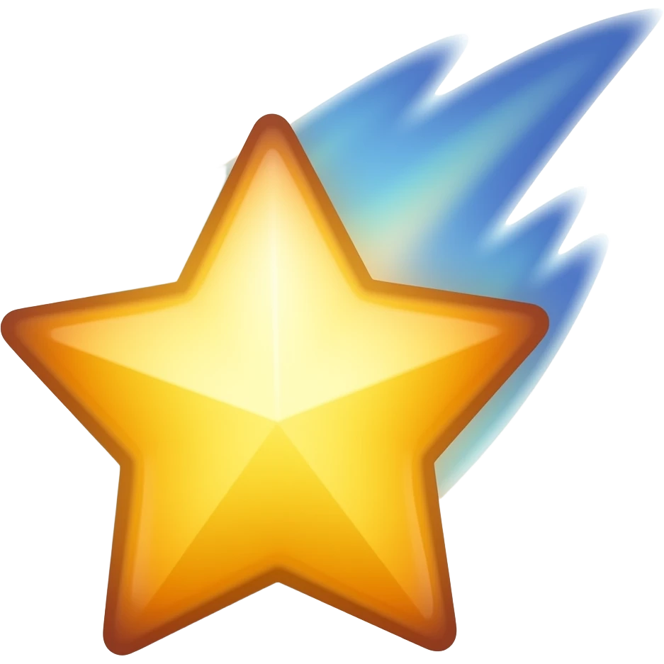 shooting star emoji