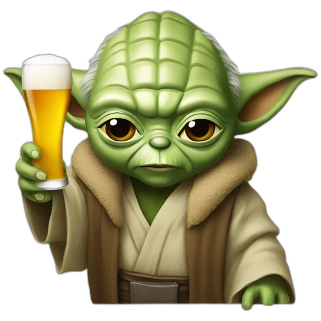 Yoda beer emoji