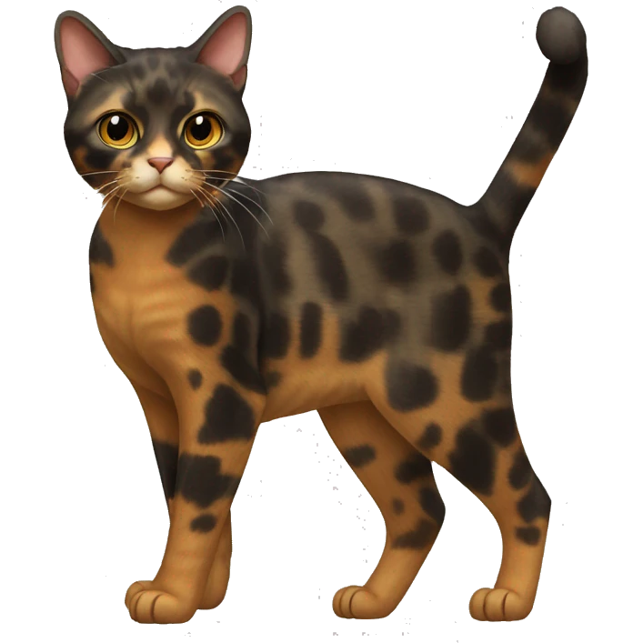Tortoiseshell Cat Breed Full Body emoji