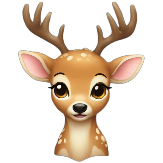 Baby deer-antlers love emoji