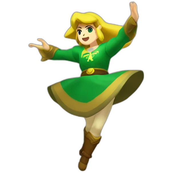 zelda bailando en la luna emoji