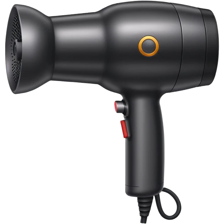Black Dyson hairdryer  emoji