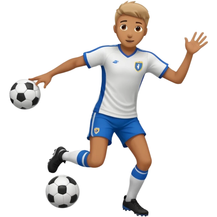soccer player doing ball tricks emoji