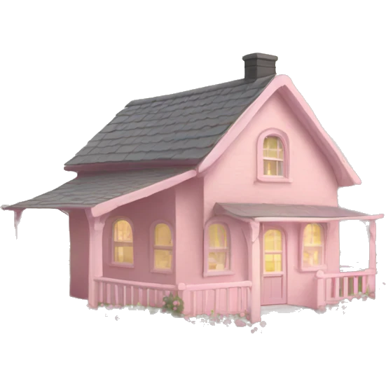 light pink cottage  emoji