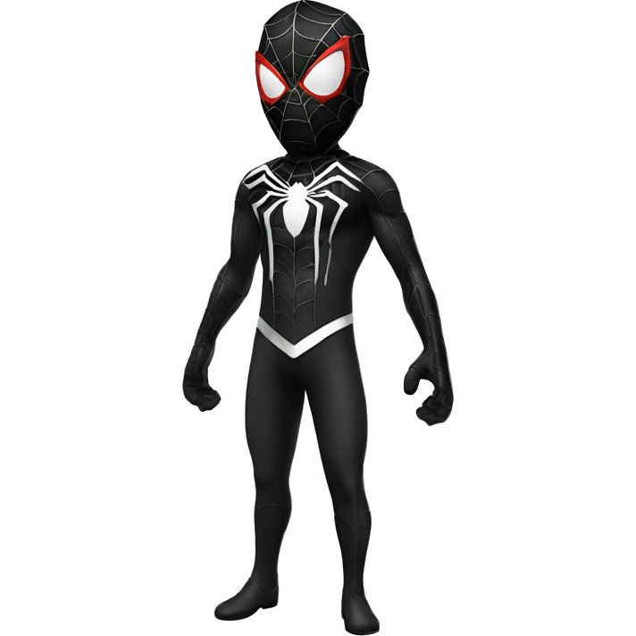 Spiderman black costume  emoji