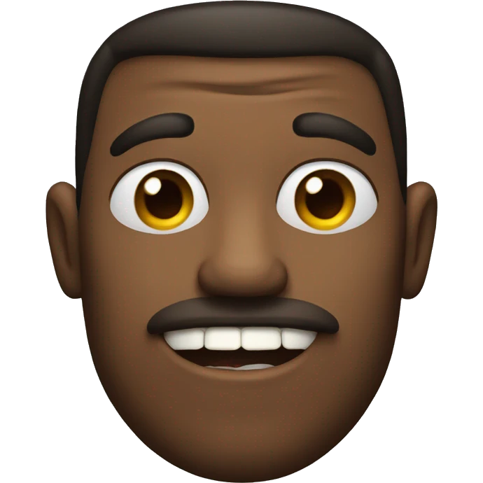 Man biting lip emoji