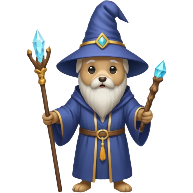 Dog wizard emoji