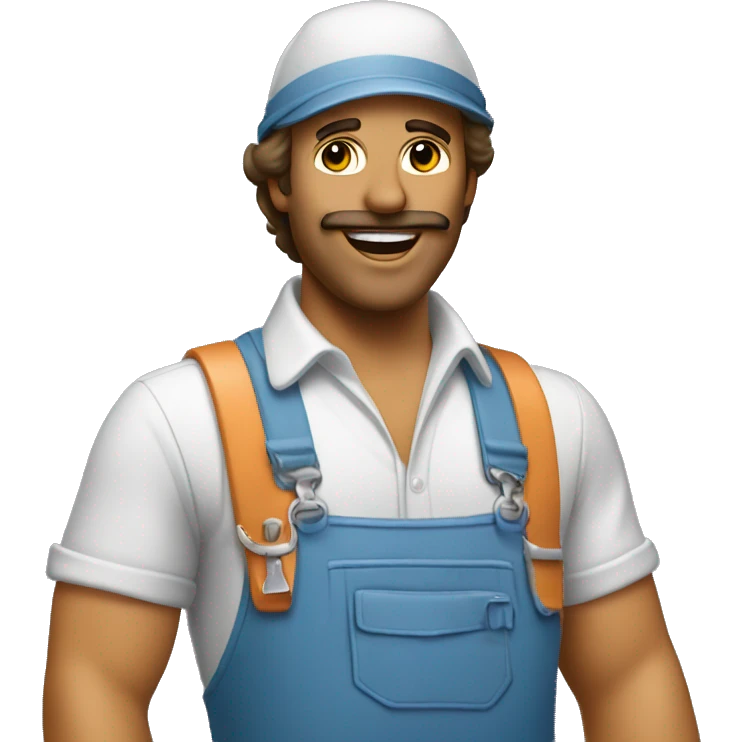 1970's disco maintenance guy emoji