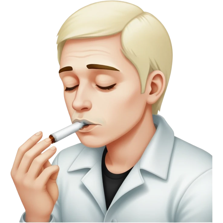 A man snorting cocaine emoji