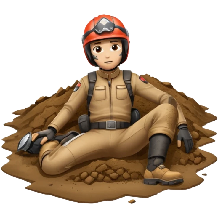 a motorcyclist lying on the ground who has just fallen emoji