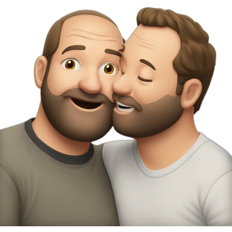 tom segura kissing bert kreischer emoji