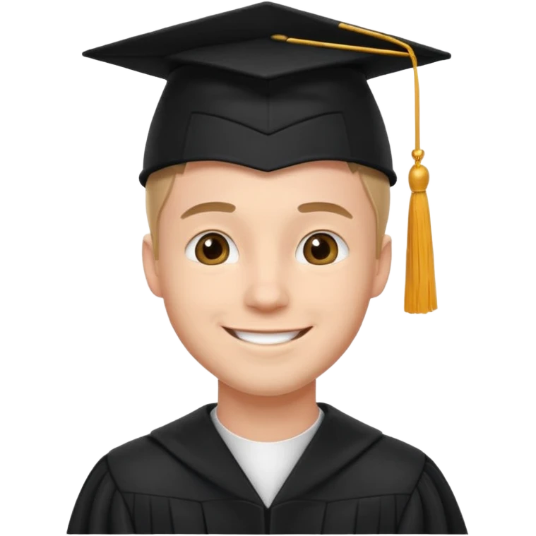 male university graduate emoji