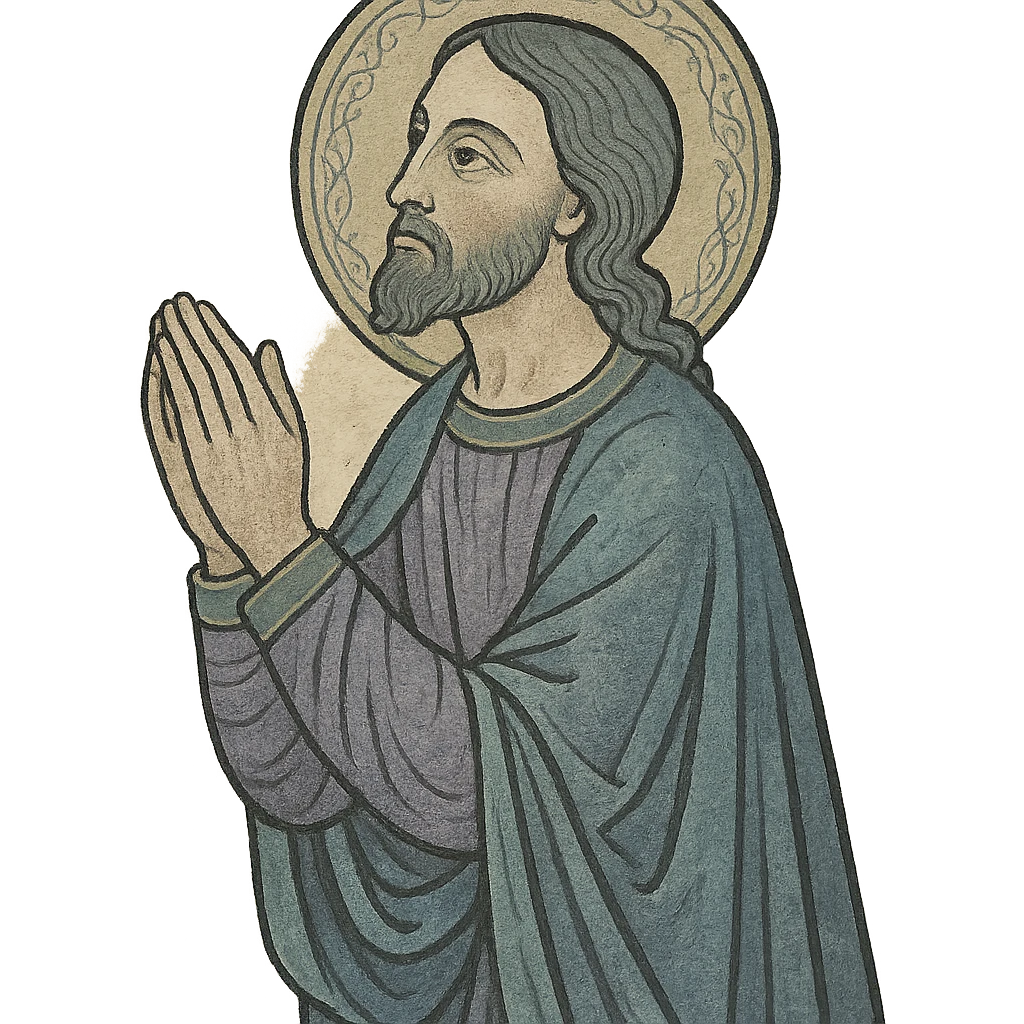 jesus praying  emoji