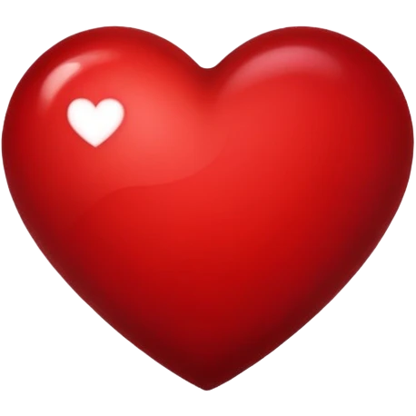 Dark sanguine-red heart shape emoji