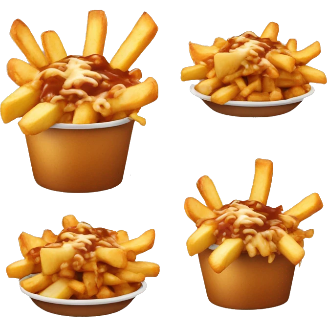 Poutine qui mange du poutine emoji