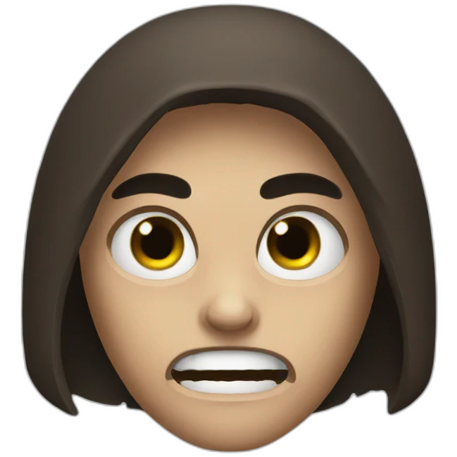 Angry 💀 emoji