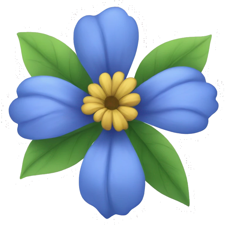 Blue flower emoji