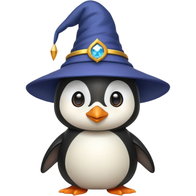 black Penguin Wizard emoji