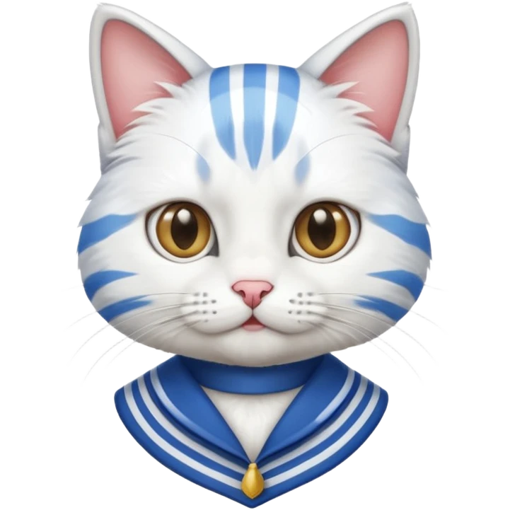 Cat in sailor costume emoji