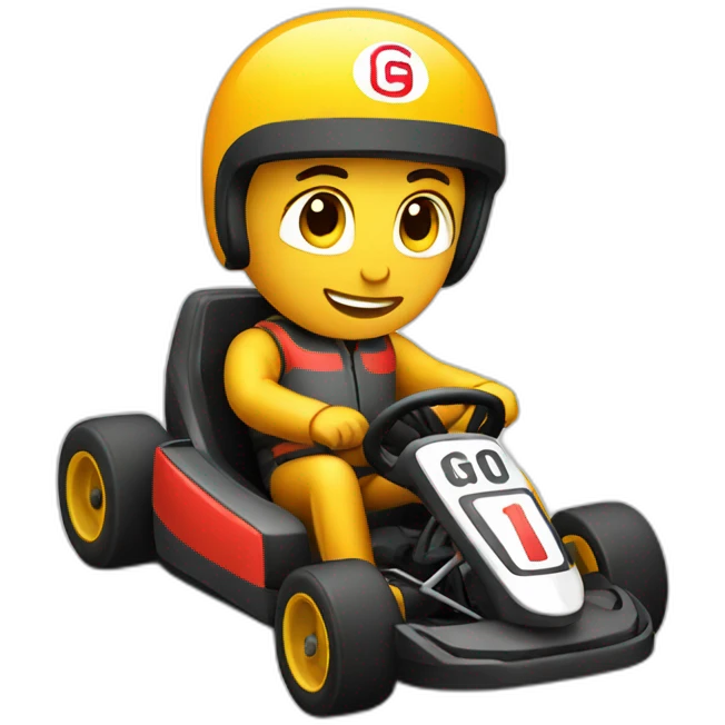 Go karting figure emoji