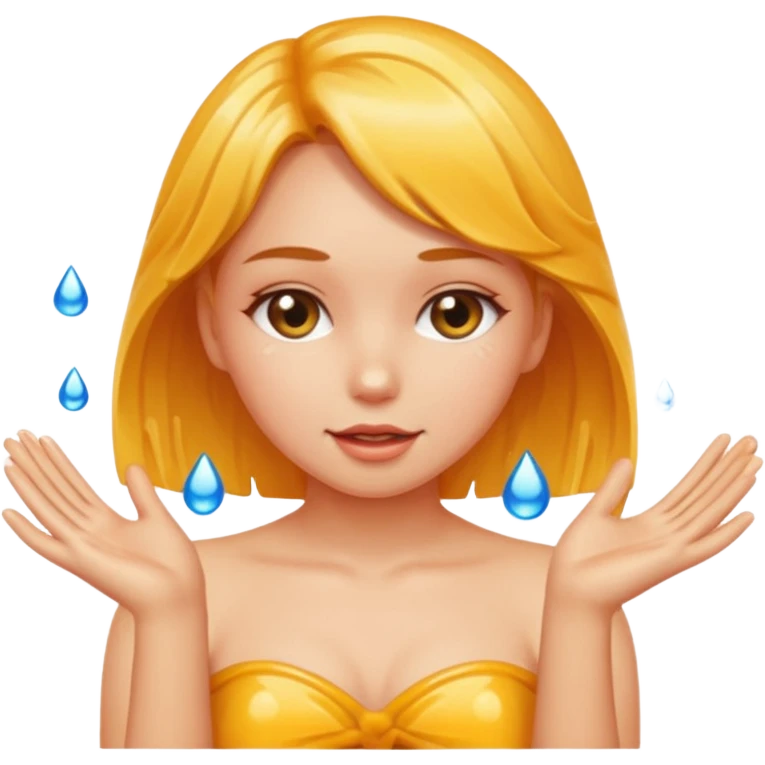 A girl fingering her pussy emoji
