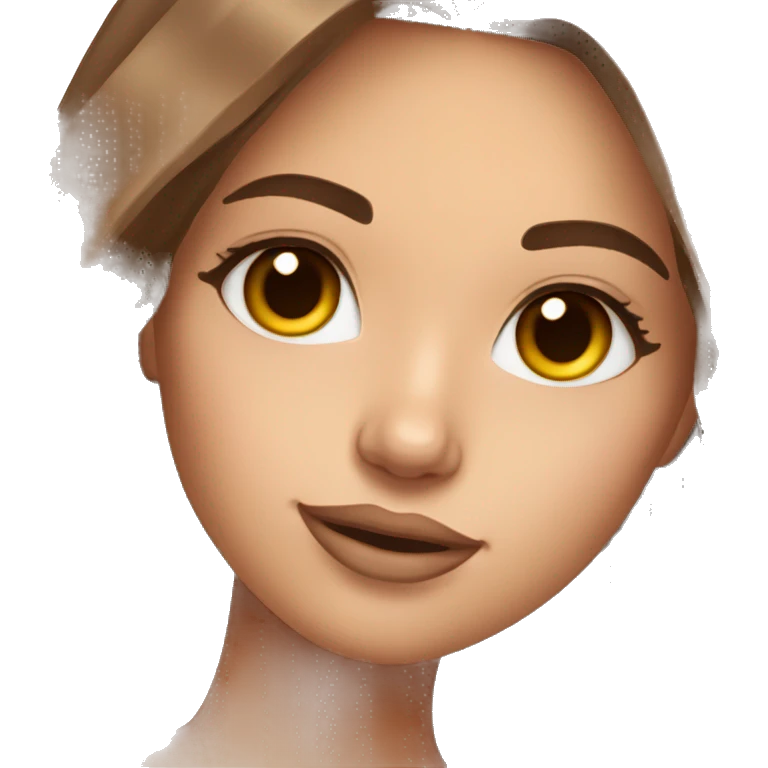 instagram model girl with brown hair emoji