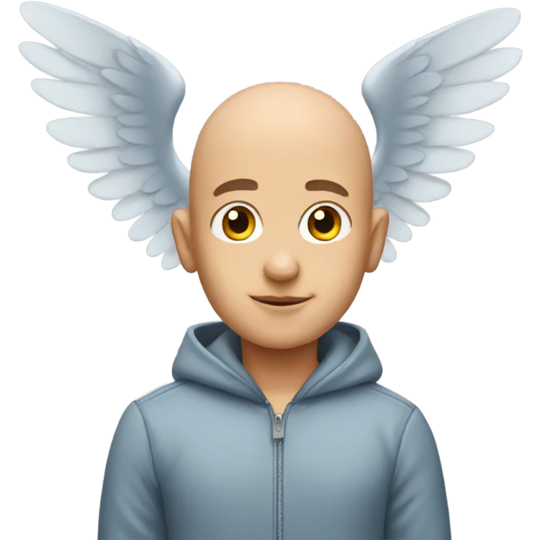 bald boy with wings  emoji