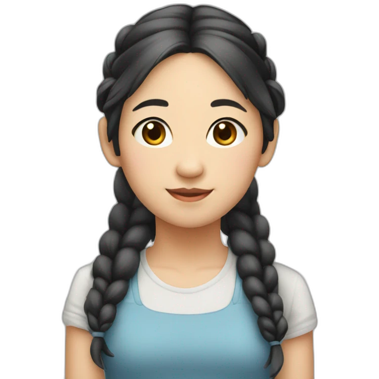 asian pigtails emoji