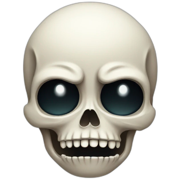 a funny skull is crying a lot emoji