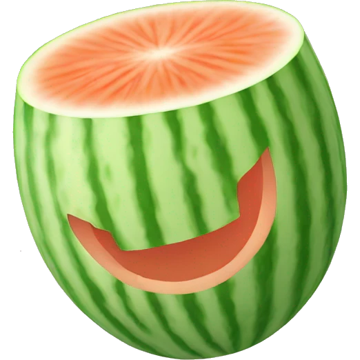 Japanese melon drink emoji