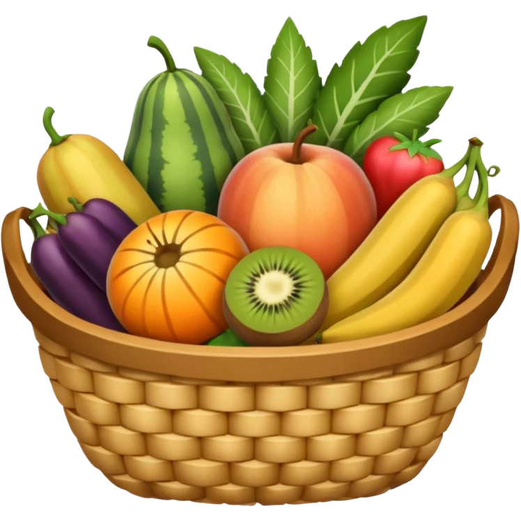 panier de fruits et légumes emoji