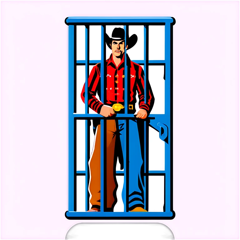 Cowboy in jail emoji