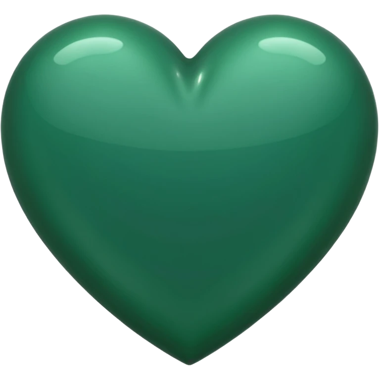 Dark green heart  emoji