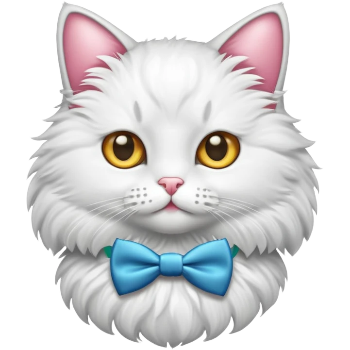 Gato y moño emoji