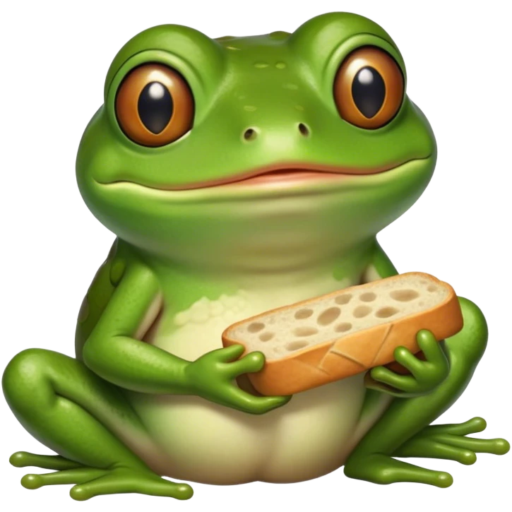 pepe eating bread emoji
