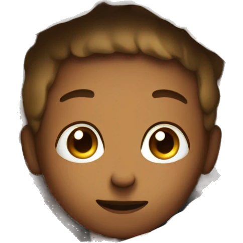 A little kid cocered in blanket lying in bed emoji