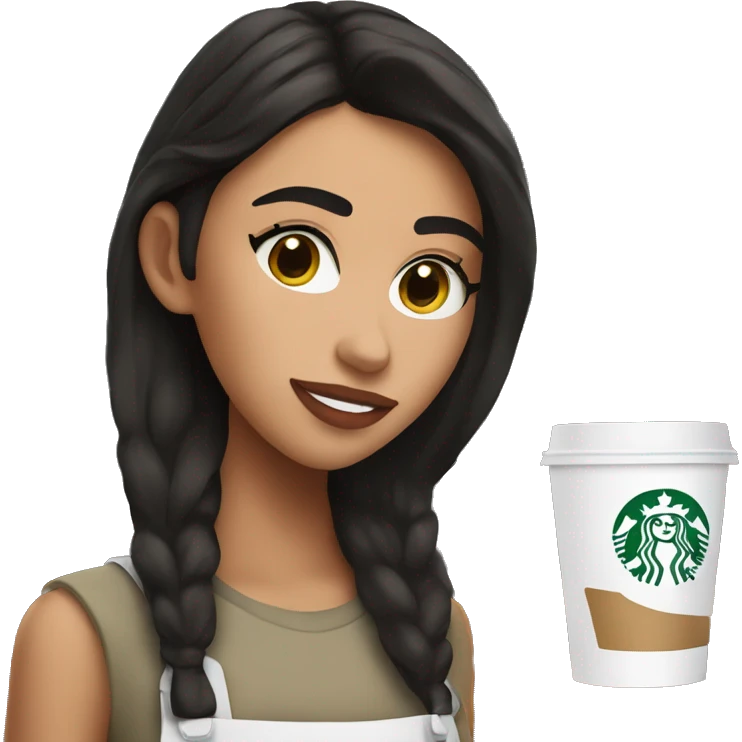 starbucks barista that looks like madison beer emoji