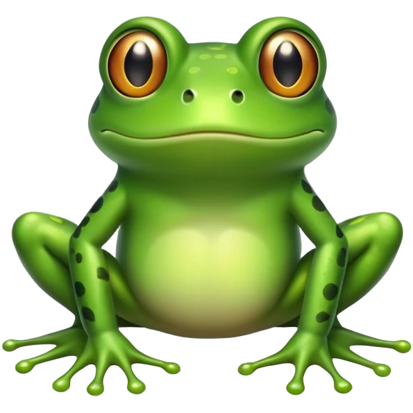 Frog with big feet emoji