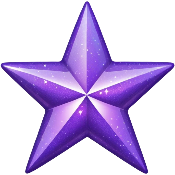 Purple Glitter Symbol of Manager emoji