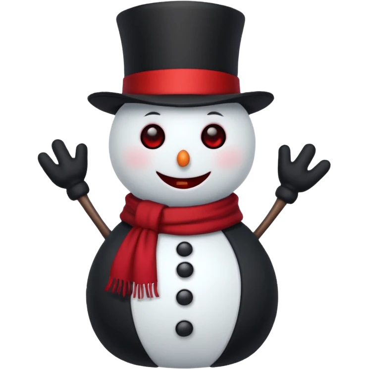 cute vampire snowman emoji