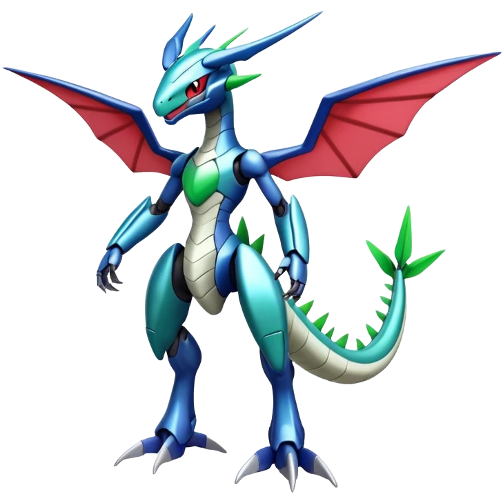  Cool Edgy Shiny Godly Ethereal Digimon-Genesect-Flygon-Dialga-Medabot-hybrid full body emoji