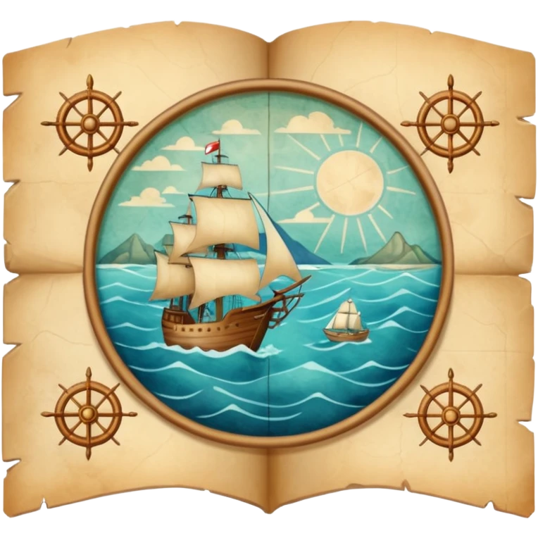 sea navigation map. emoji